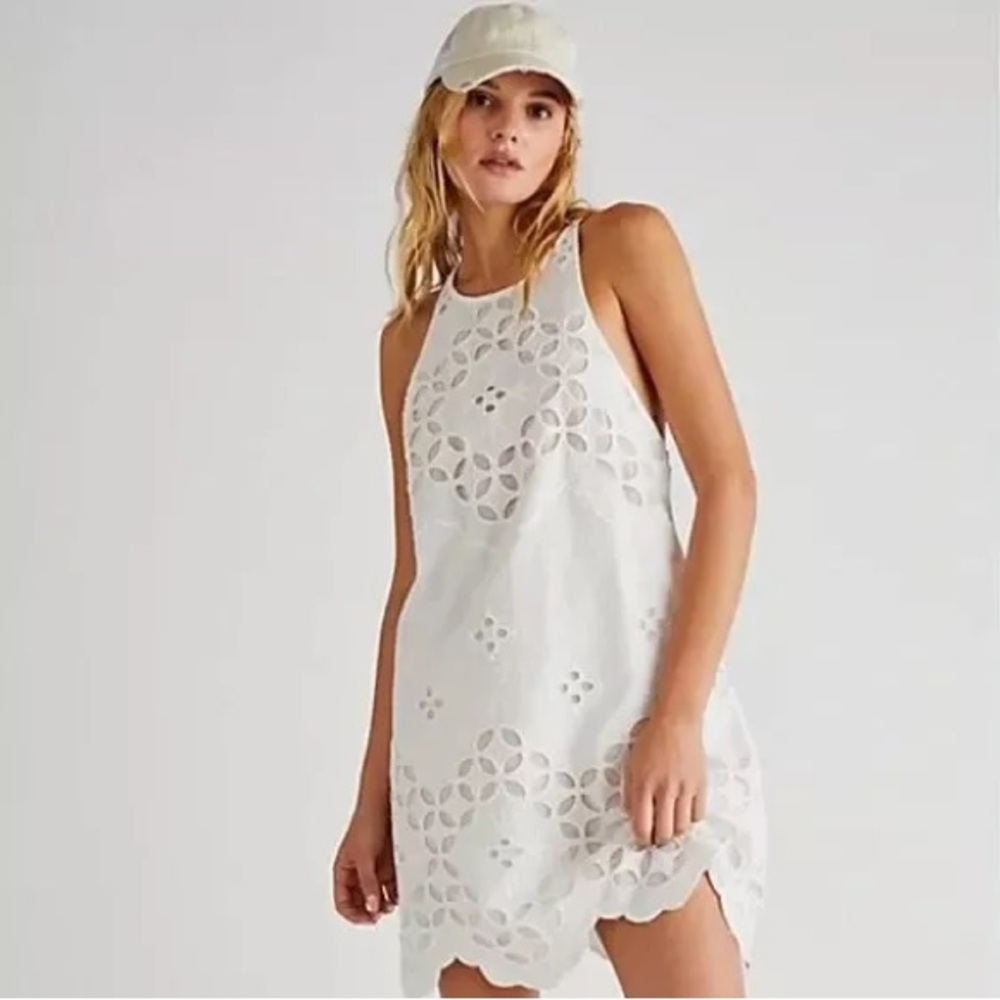 Free People Willow Broderie Mini Dress